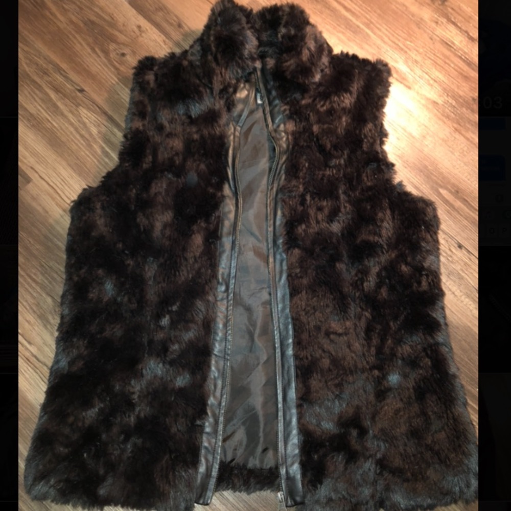 Faux fur vest